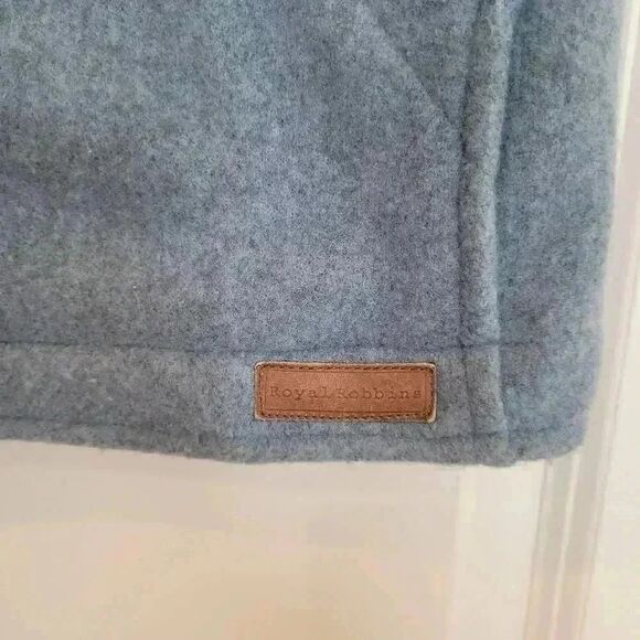 Royal Robbins Women's Heather Blue Polyester Felted Zip Front Vest - Picture 3 of 9